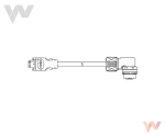 Kabel enkodera przyrostowego JZSP-CVP12-15-E-E do SGMGV/SV, 15m