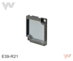 Reflektor E39-R21 30x25x5 mm, PBT i PMMA, potrójny mikroodbłyśnik