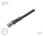 Kabel XS3F-M8PVC-4S 2M kab. PVC gniazdo 8mm 4-styki proste