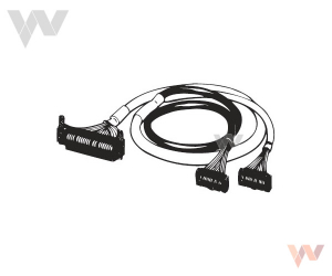 Kabel We/Wy - XW2Z-0100BH-L01, FCN40 do MIL20x2, L = 100 cm, prosty