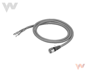 Kabel XS5F-D421-C80-F 1M gn. 12mm 4-styki proste Smartclick