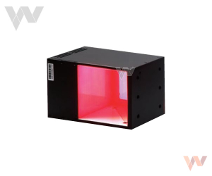 Oświetlenie FLV-CL80R światło współosiowe 78 x 124mm czerwone
