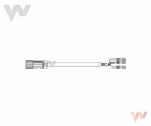 Kabel zasilania dla zintegrowanego serwomotoru 5m R88A-CDEA005-E