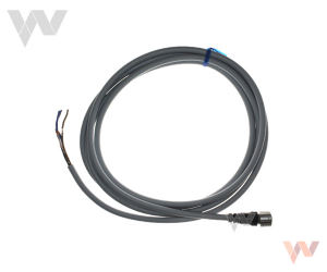 Kabel XS5F-D421-G80-P PUR 5M gn. 12mm 4-styki proste Smartclick