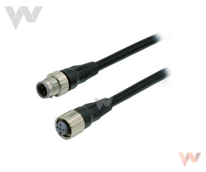 Kabel XS5W-D421-G81-X 5m 4-styki proste M12 Smartclick 2 końcówki