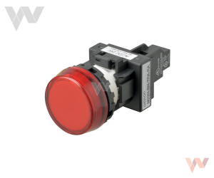 Wskaźnik świetlny M22N-BC-TRA-RE czerwony, płaski, LED,  200-240 VAC