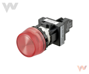 Wskaźnik świetlny M22N-BP-TRA-RD czerwony, wysunięty, LED, 100-120 VAC