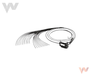 Kabel We/Wy - XW2Z-0100AL-L, FCN24 do otwartych końców, L = 100 cm