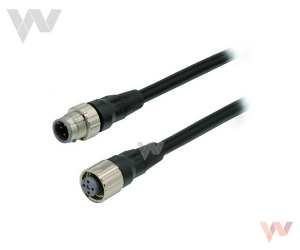 Kabel XS5W-D421-C81-X  1m 4-styki proste M12 Smartclick 2 końcówki