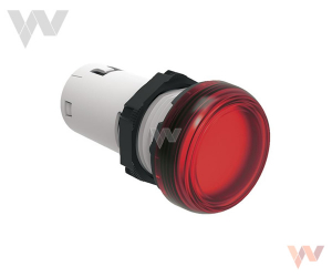 Lampka jednoczęściowa LED czerwona, światło ciągłe 110VAC LPMLE4