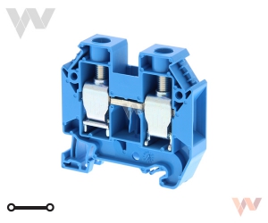 Przepustowa listwa zaciskowa XW5T-S16-1.1-1BL, DIN, 16 mm², kolor niebieski
