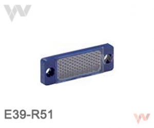 Reflektor E39-R51 20x60x6 mm, PVC, podwyższona odpor. na detergenty