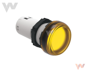 Lampka jednoczęściowa LED żółta, światło ciągłe 110VAC LPMLE5