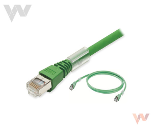 Kabel Ethernet XS6W-5PUR8SS200CM-G, Cat 5e, S/FTP, 4 pary, PUR, 2 m