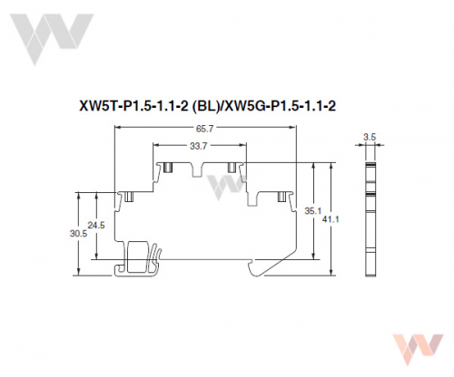 XW5_-P1.5-1.1-2 - Wymiary