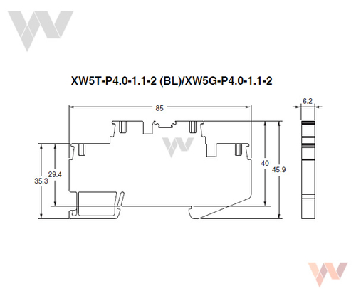 XW5_-P4.0-1.1-2 - Wymiary