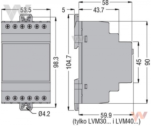 LVM30A240 - wymiary