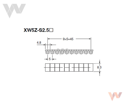 XW5Z-S2.5LB_ - Wymiary