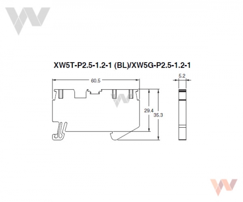 XW5_-P2.5-1.2-1 - Wymiary